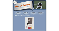 Desktop Screenshot of dogsoncampus.com